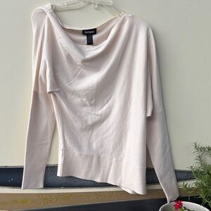 Express Off-the-Shoulder Cream Sweater